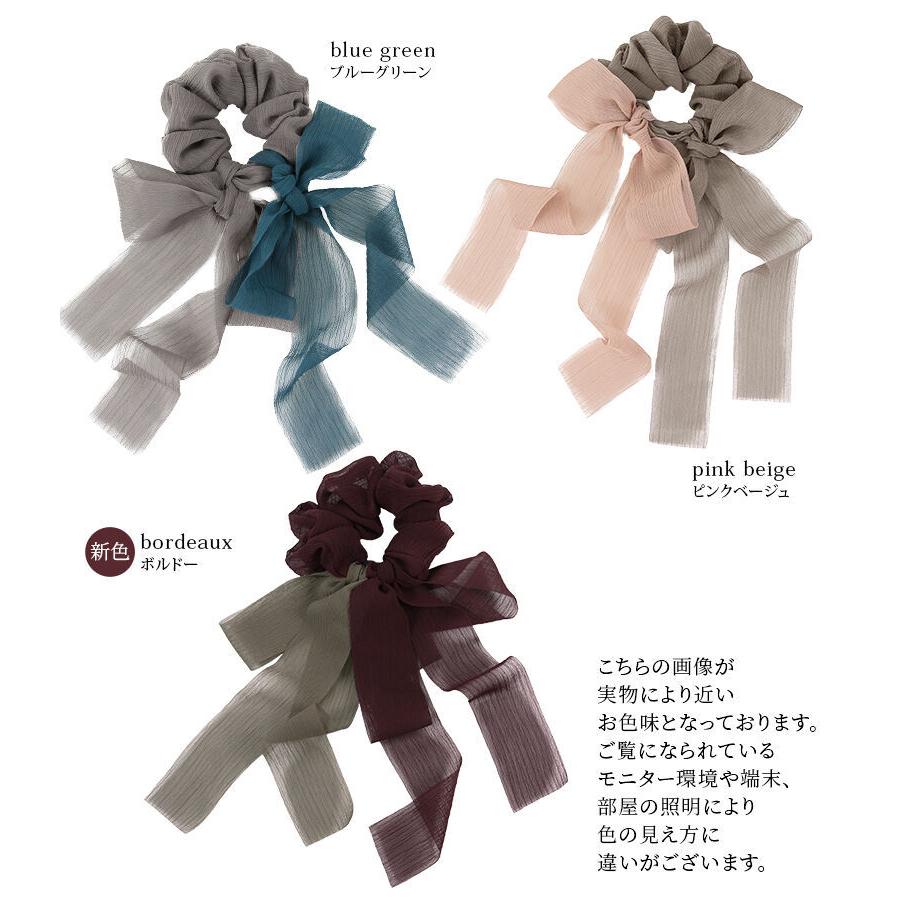人気ブレゼント ヘアアクセサリー ヘアゴム レディース リボン ダブルリボン バイカラー 配色 パステル 大人可愛い ダブルリボンシュシュ メール便可 5 Aynaelda Com