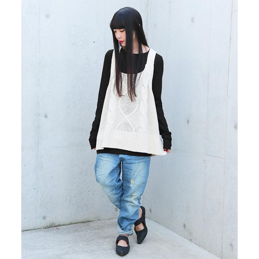 福袋 21 レディース コーデセット ニットベスト ロンｔ デニム パンツ ゆるカワお洒落を楽しむコーデ福袋3点set 返品 交換不可 メール便不可 オシャレウォーカー 通販 Paypayモール