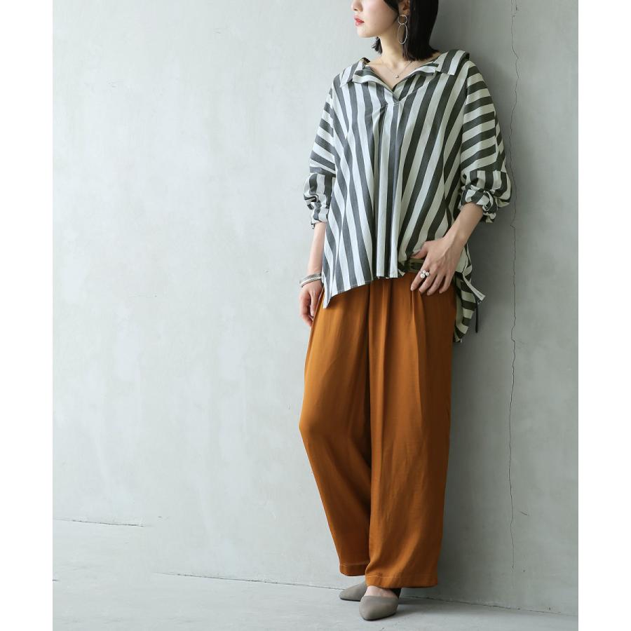 福袋 21 レディース コーデセット シャツ 長袖 パンツ センスを放つシャツ サテンパンツコーデ2点set 返品 交換不可 メール便不可 オシャレウォーカー 通販 Paypayモール
