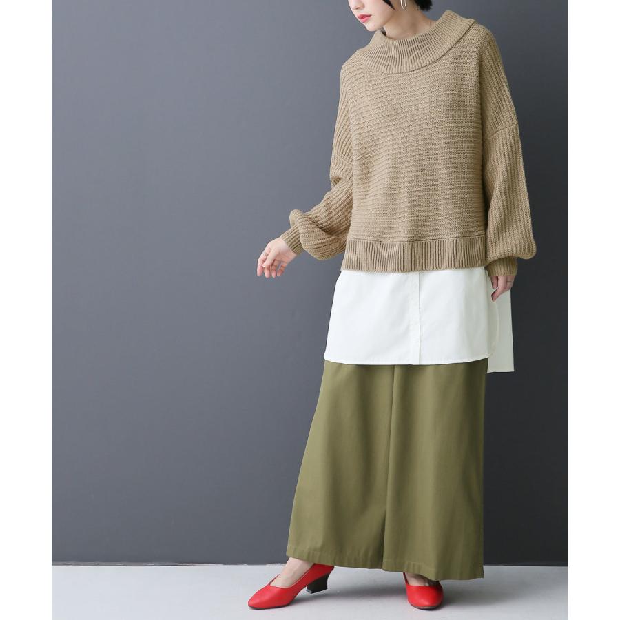 福袋 21 レディース コーデセット ニット ワイドパンツ 上下セット シンプルなお洒落を楽しむ大人コーデ2点set 返品 交換不可 メール便不可 オシャレウォーカー 通販 Paypayモール