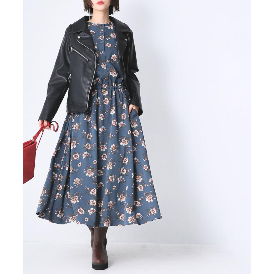 送料無料 福袋 レディース アウター ジャケット ワンピース 長袖 花柄 甘辛mix花柄ワンピースコーデ2点set 返品 交換不可 メール便不可 オシャレウォーカー 通販 Paypayモール