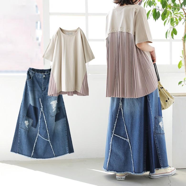 100 本物保証 送料無料 福袋 レディース バックプリーツtシャツ デニムスカート 後ろ姿もぬかりなく お洒落な大人のコーデ2点set 返品 交換不可 メール便不可 オシャレウォーカー 通販 Paypayモール 限定価格セール Www Maxipiso Com Ar