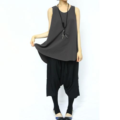 ロング タンクトップ レディース ノースリーブ インナー トップス 無地 キャミソール 綿100 パステル シャツ生地ロングタンクトップ メール便可 5 オシャレウォーカー 通販 Paypayモール