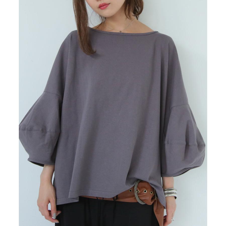 レディース トップス カットソー バルーン袖 綿100 コットン スリット バルーンスリーブコットンtシャツ メール便可 10 オシャレウォーカー 通販 Paypayモール