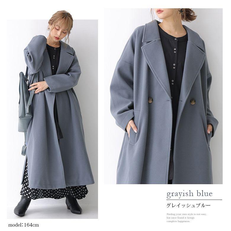 ロング コート レディース 秋冬 春 アウター 長袖 テーラード 春コート