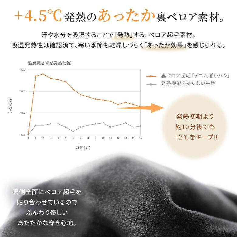 レギパン レディース 秋冬 デニム ジーンズ ボトムス ロングパンツ 裏起毛 あったか 吸湿発熱 リンクコーデ ぽかパン【メール便不可】【20】｜osharewalker｜06