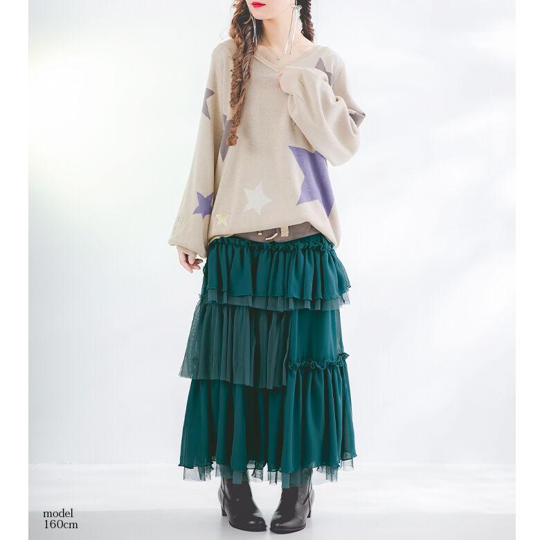 osharewalker ニット セーター レディース トップス 長袖 プル