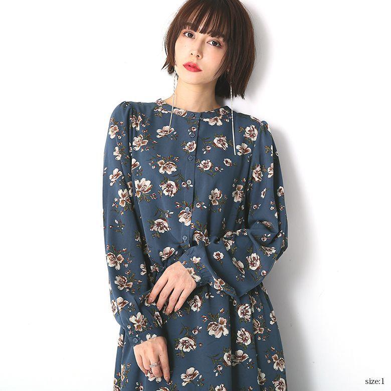 べれ　numeロングワンピー リネン　花柄 サイズ3(L-XL) べれ numeロングワンピー リネン 花柄 サイズ3(L-XL) 楽天市場】花柄