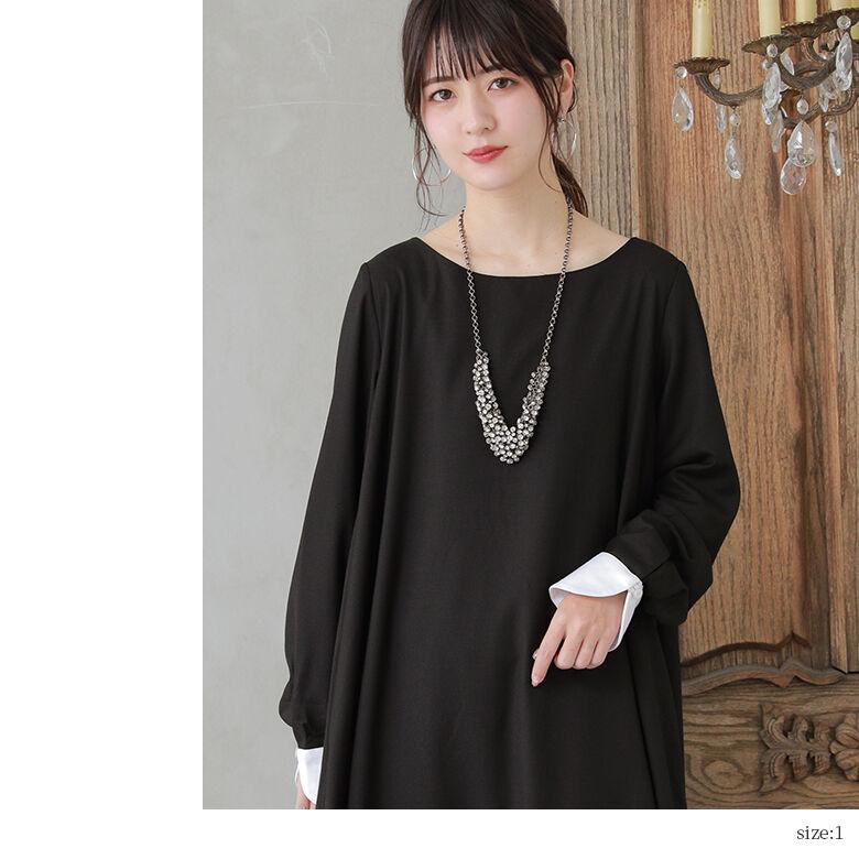 ワンピース  レディース ロングワンピース 長袖 Aライン フレア 二次会 結婚式 パーティー フォーマル セレモニー「メール便不可」「30」の画像