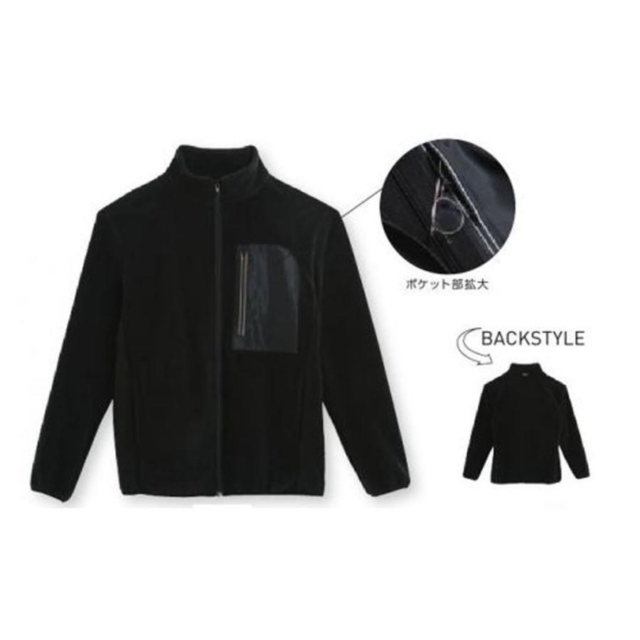 リフレクフリースジャケット SS〜LL フリース ジャケット アウター