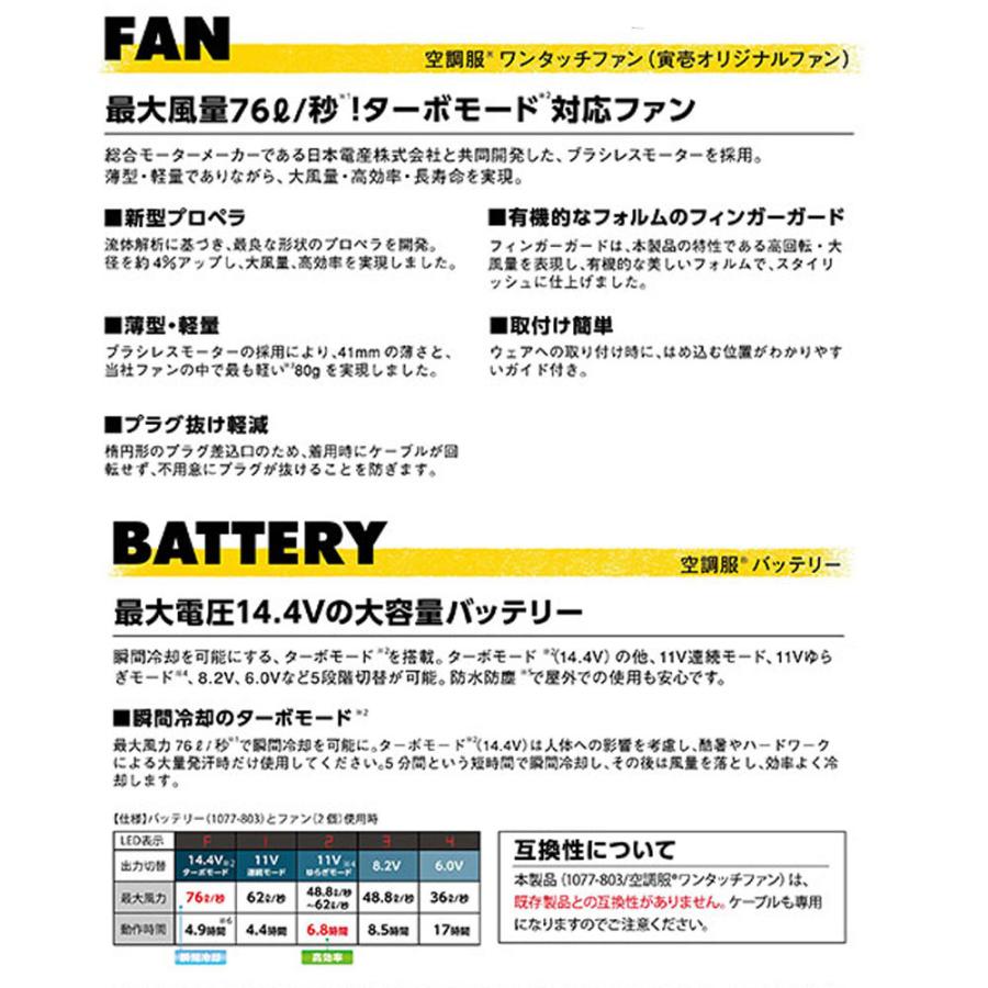 SALE／57%OFF】寅壱 スターターキット 空調服 ファン 鳶 バッテリー