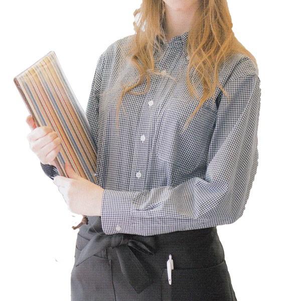 アイトス 長袖 ギンガムチェックボタンダウンシャツ 男女兼用 3S〜3L