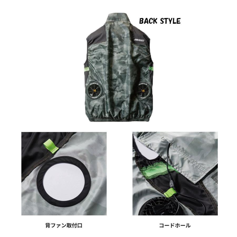 BURTLE エアークラフトベスト（服地のみ）S〜3XL 空調 服 撥水 男女