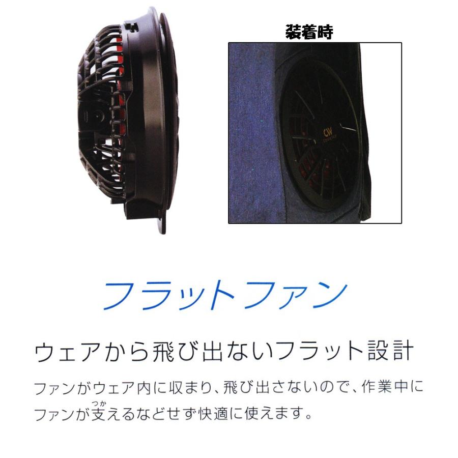 12v仕様空調風神服専用フラットハイパワーファンセット新品 （5set） SALE【空調風神服】フラットハイパワーファンセット（12V仕様