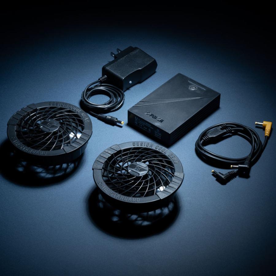 S-AIR ファン+10Vバッテリーセット（ファン（2個）、バッテリー、充電