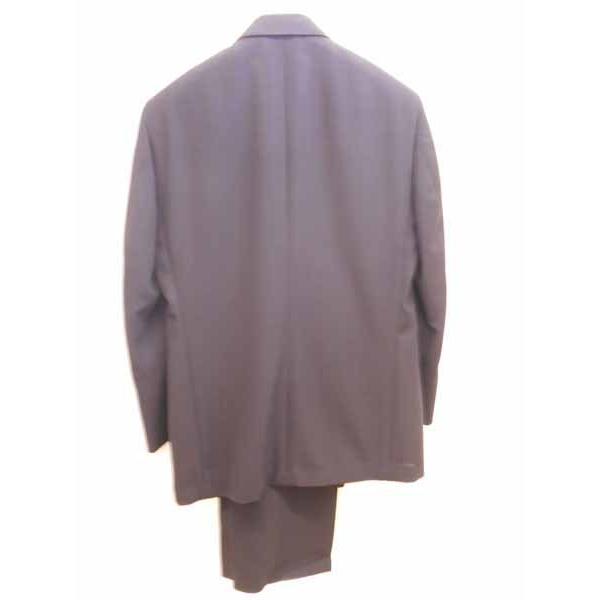 204ロンナーメンズ夏物ブラックダブルスーツ（礼服）の画像
