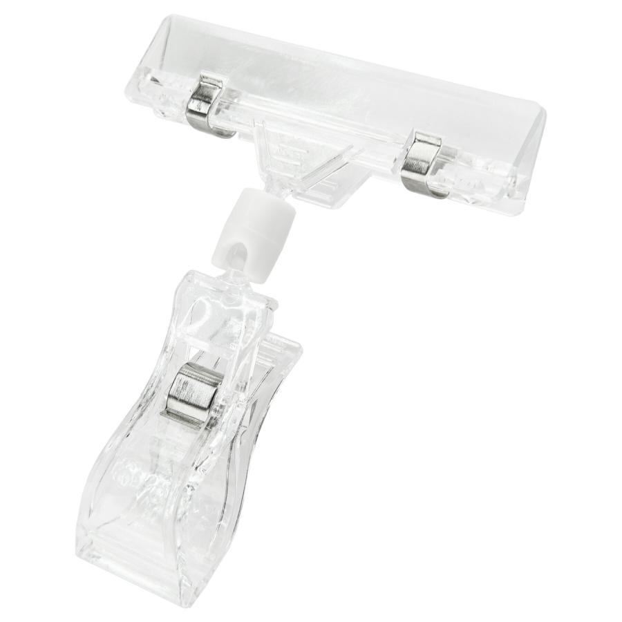 ポップ クリップ 5個 セット POP スタンド 透明 値札 展示 表示 販促