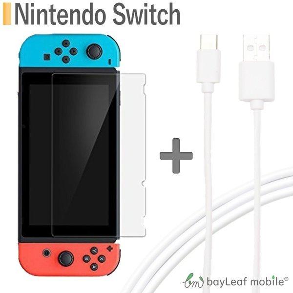 ニンテンドー スイッチ Nintendo Switch 本体 用 保護フィルム 任天堂スイッチ USB Type-C ケーブル 約1m 充電ケーブル USB2.0 Type-c対応充電ケーブル｜oshintamart