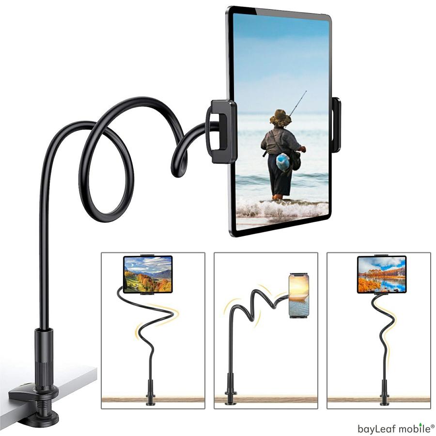 サンワダイレクト本店 サンワサプライ【オフィス・PC周辺通販】 Ancsttu ベッド用 タブレットピロースタンド - 机用スマートフォンホルダー,回転式タブレットホルダー ベッド・ソファ・机で使