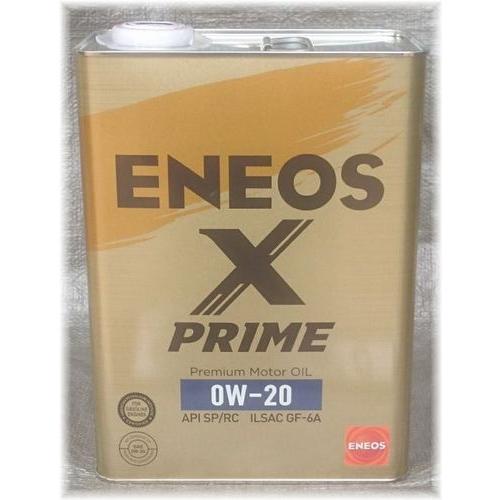 ENEOS X PRIME エックスプライム ４L 商品情報欄に詳細 【通販 ２缶以上の御注文はお値引き致します 0W-20 SALE 85%OFF