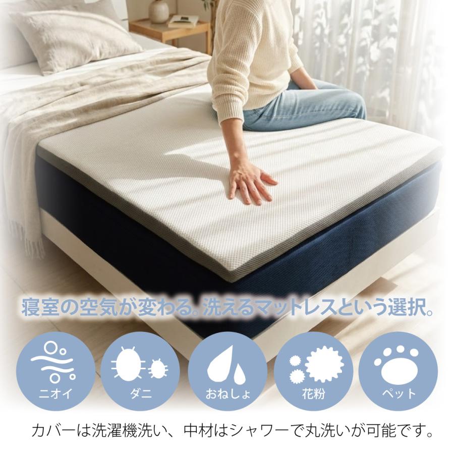 オーシン（OSHIN） マットレス シングル 日本製 洗える 干せる スゴ楽