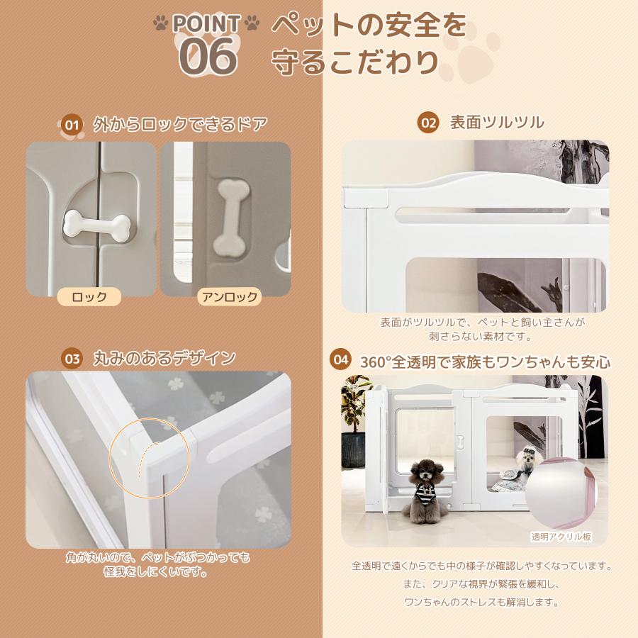 サークル 犬 ドッグサークル ペットサークル ドア付き 7枚セット 小型犬中型犬 楽天市場】サークル 犬 ドッグサークル ペットサークル ドア付き