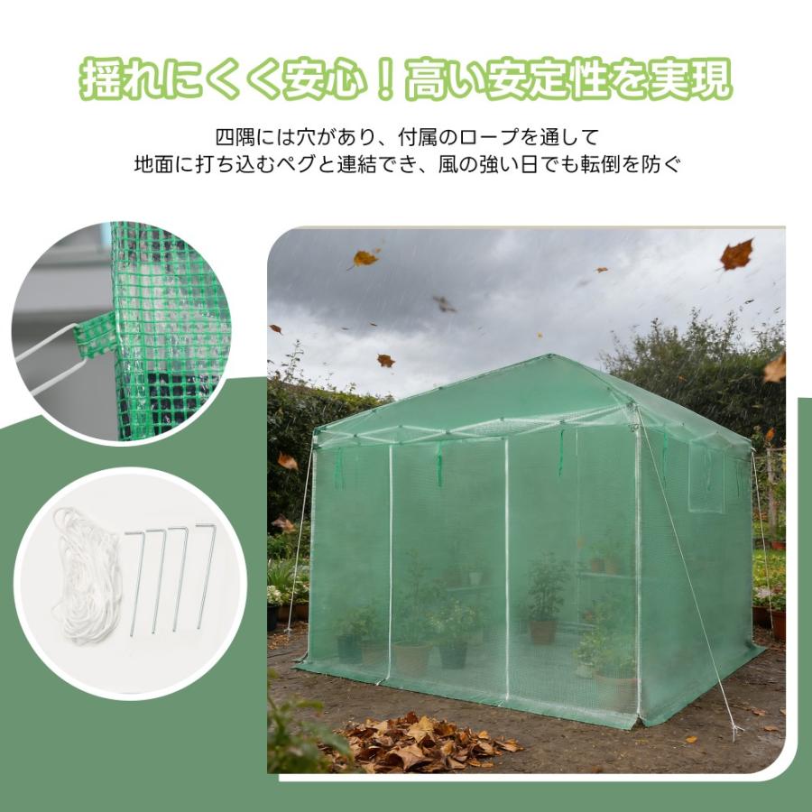最大1000円OFFクーポン利用！】ビニール温室 大型 PEカバー 換気網戸窓