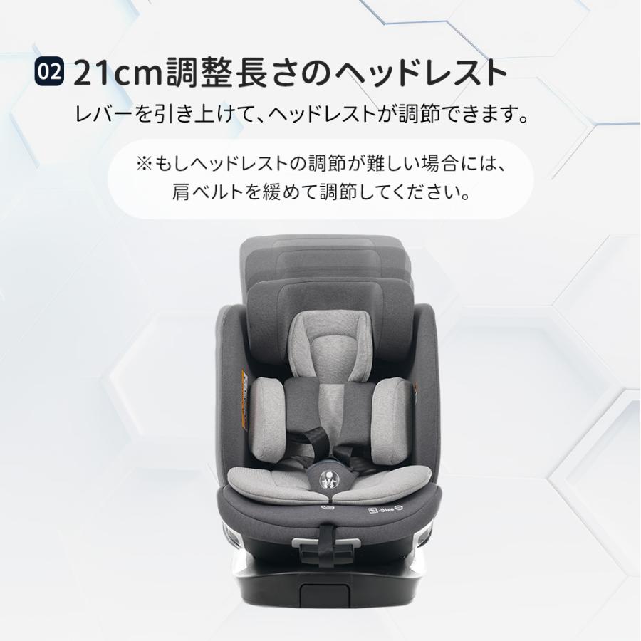 サポートレッグ】チャイルドシート ISOFIX 無段階360度回転 0-12