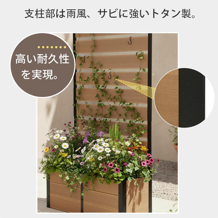 2サイズ】フェンス プランター付き 目隠し フェンス 150cm 180cm 簡単 