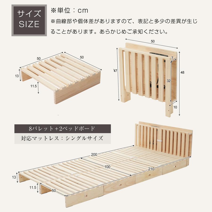 パベッドボード×2枚】パレットベッド用ボード 天然木 木製 おしゃれ