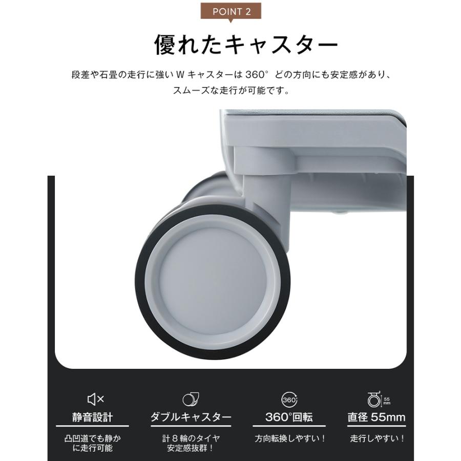 【全品5%OFFクーポン配布中】スーツケース Mサイズ キャリーケース 中型 大容量 超軽量 4日 7日 TASロック搭載 キャリーバッグ おしゃれ 1年間保証 suit_10