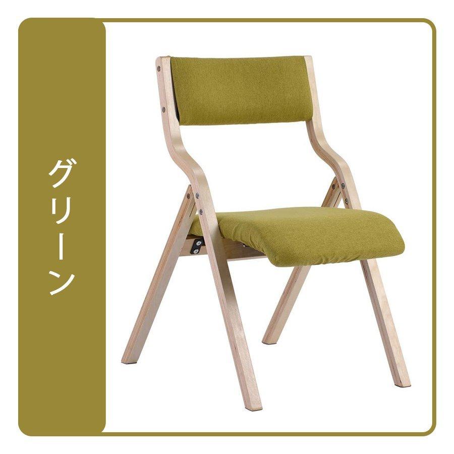 ダイニングチェア 1脚 折りたたみチェア イス チェア 木製 椅子 カバー
