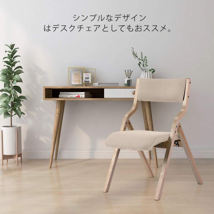 ダイニングチェア 1脚 折りたたみチェア イス チェア 木製 椅子 カバー