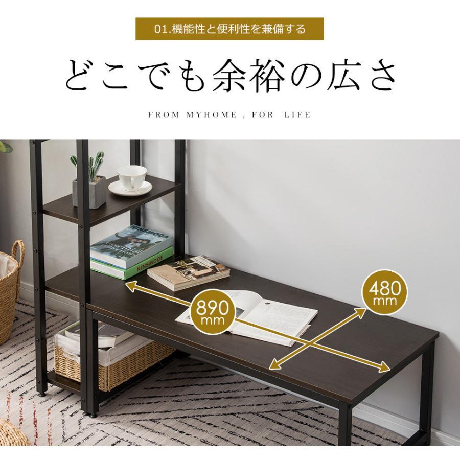 爆買WEEK+5%☆6/21まで】パソコンデスク ロータイプ 一体分離両用 3段