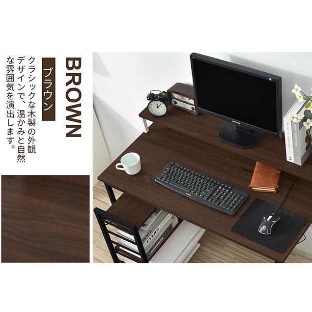 爆買WEEK+5%☆6/21まで】パソコンデスク L字型デスク 棚付き 収納付