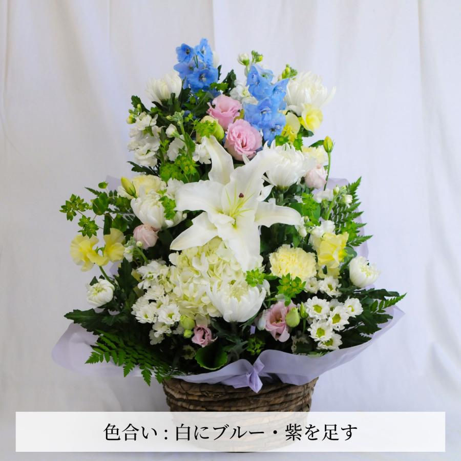 エーデルワイス花の贈り物 最短翌日お届け お供え 花 百合のお供え