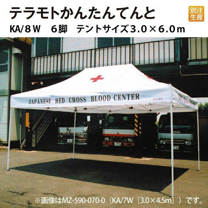 大型テント テラモトかんたんてんと 3.0m×6.0m テラモト MZ-590-080-0 ガーデン用品 学校 工場