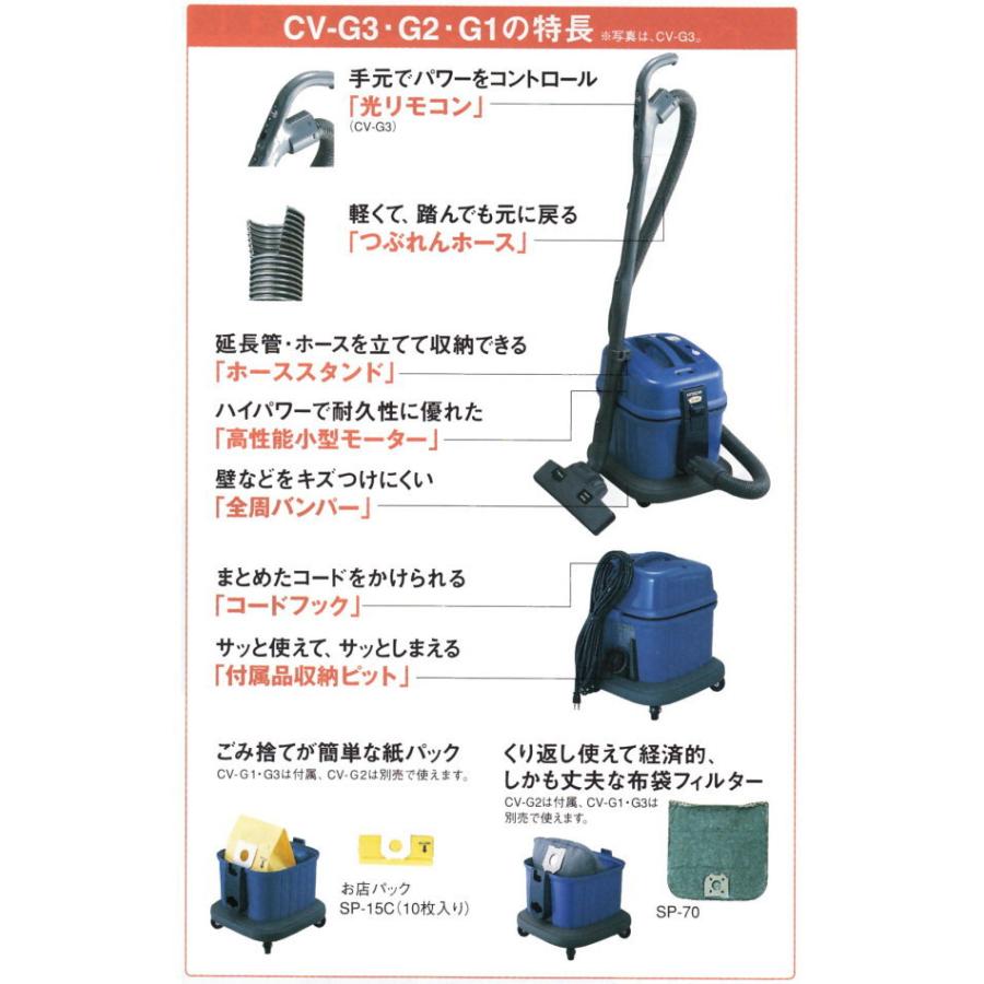 日立（HITACHI） 業務用掃除機 CV-G3 : おそうじレスキュー - 通販
