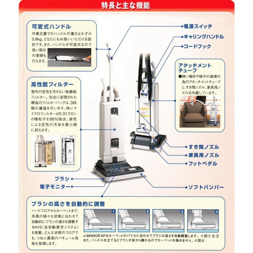 CXS SENSOR XP15 業務用掃除機 本体 シーバイエス SENSOR XP15（センサーXP15） : おそうじレスキュー