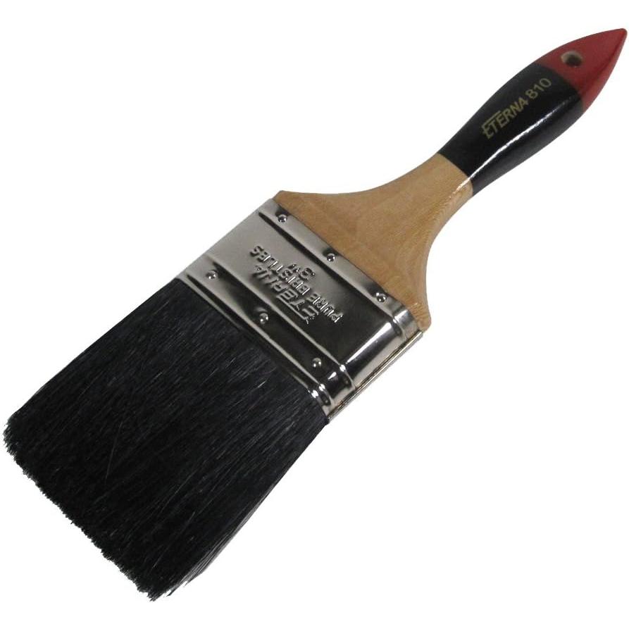 大塚刷毛　ラスター刷毛 #810 平 黒 3インチ | 