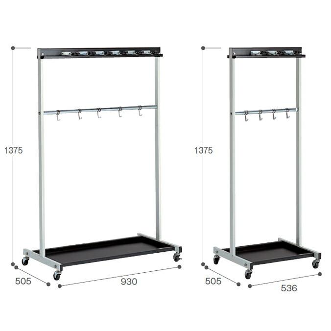 テラモト（TERAMOTO） 大型収納タイプ モップハンガーRC型（12本掛