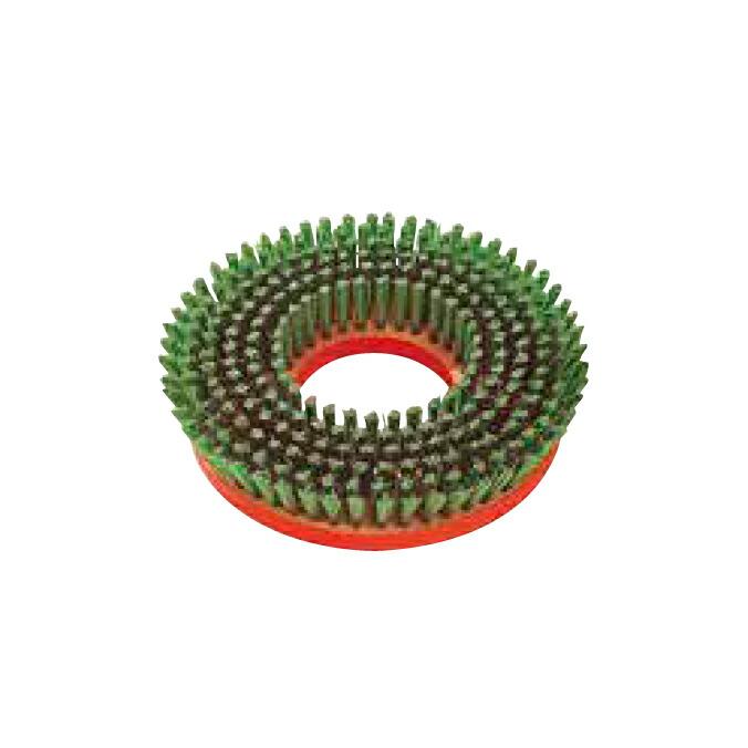 ポリッシャー用ブラシパッド トーロンブラシ 12インチ 山崎産業 E-9-12 ワックス塗布床の洗浄用 | 