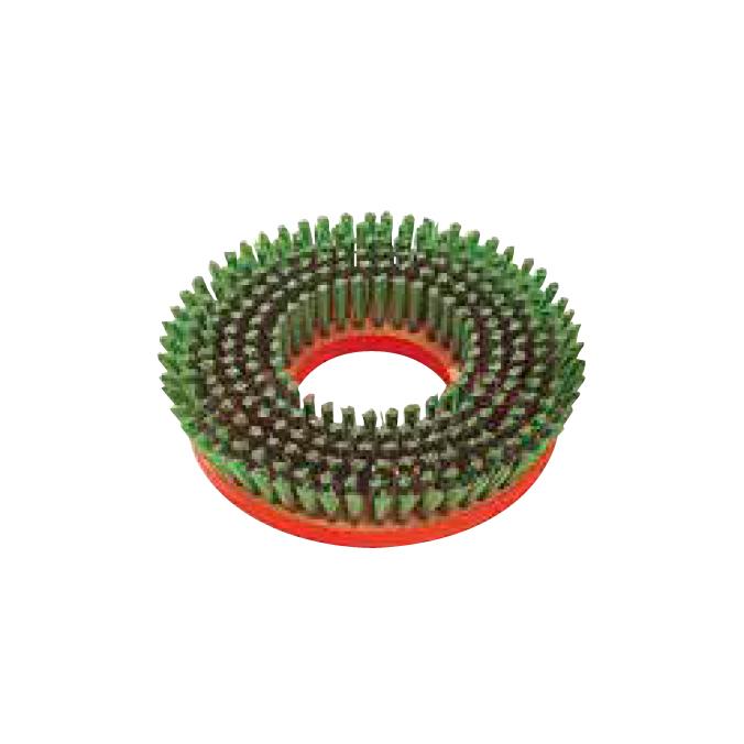 ポリッシャー用ブラシパッド トーロンブラシ 8インチ 山崎産業 E-9-8 ワックス塗布床の洗浄用 | 