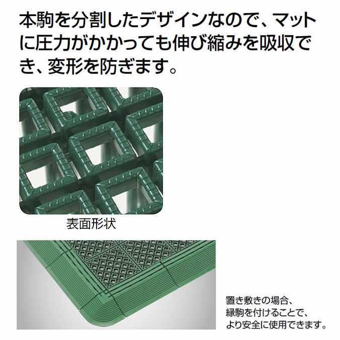 水切りスノコ 業務用 ニューマフロス 本駒 30×30cm 山崎産業 F-159-HK マット 玄関 ロッカールーム シャワー室 | 山崎産業 | 02