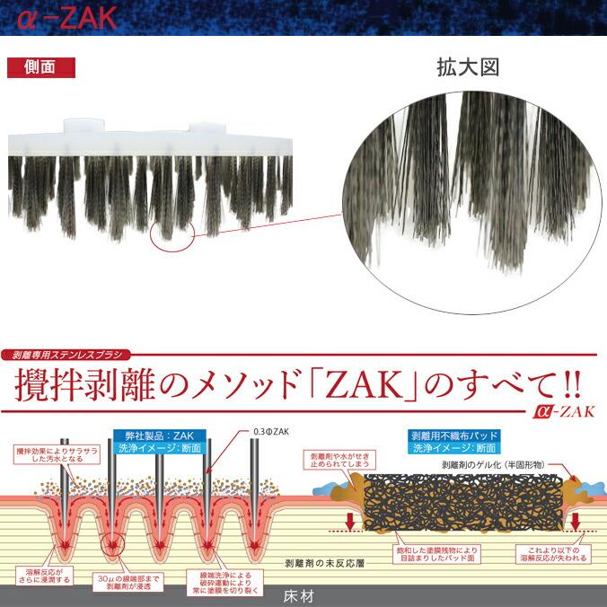 クオリティ 剥離用攪拌ブラシ α-ZAK アルファーザック コラムス付き 