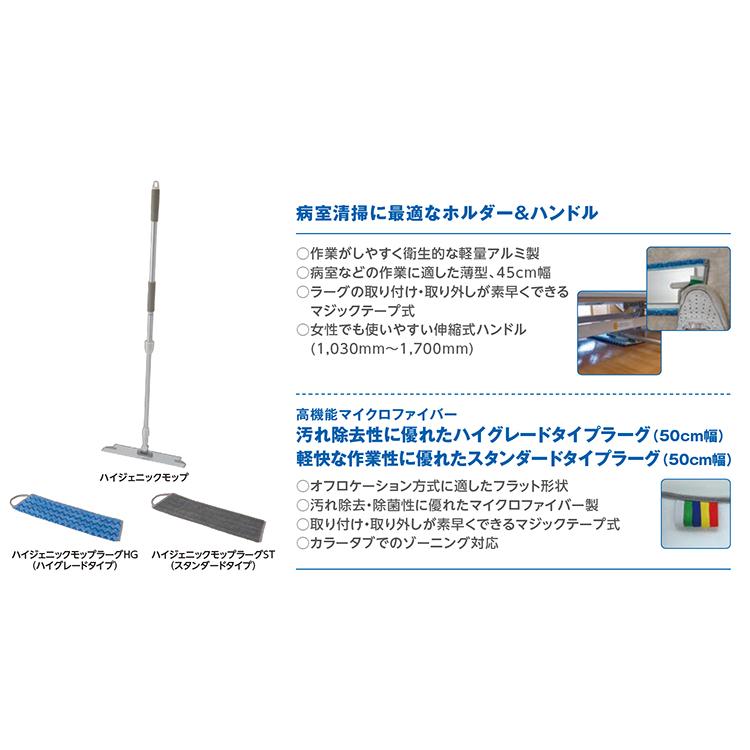 リンレイ プロフィット ハイジェニックモップラーグST（灰） スタンダードタイプ | リンレイ | 01