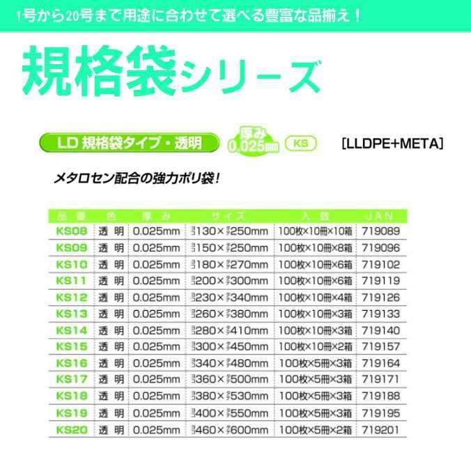 ジャパックス ポリ袋 LD規格袋 12号 透明 0.025mm厚 4000枚 KS12 ジャパックス ポリ袋 LD規格袋 12号 透明 0.025mm厚 4000枚 KS12