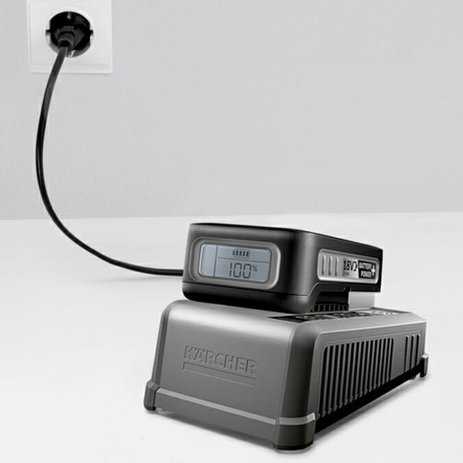 ケルヒャー 急速充電器バッテリーパワープラス 18/60 KARCHER バッテリーパワープラス 18Vリチウムバッテリー用の急速充電器 |  | 03
