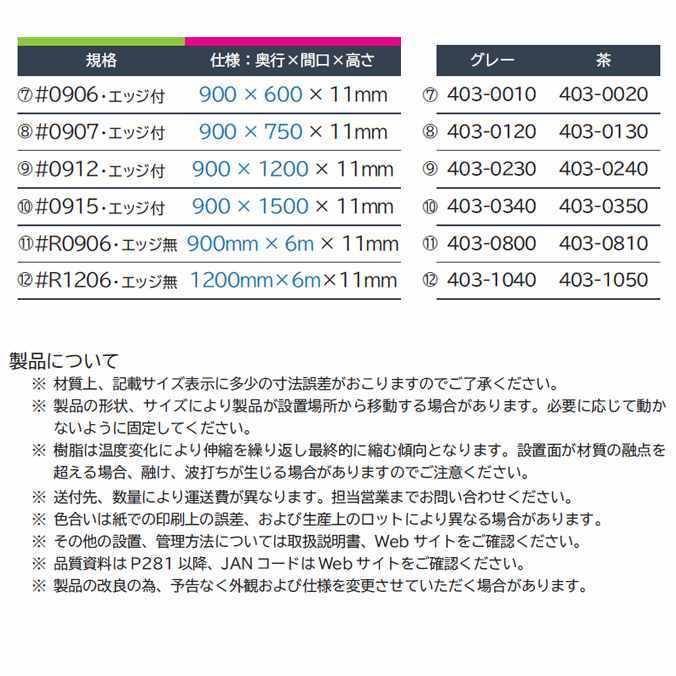 ミズシマ工業 業務用 玄関マット 屋内 屋外 ノーマッドマット 