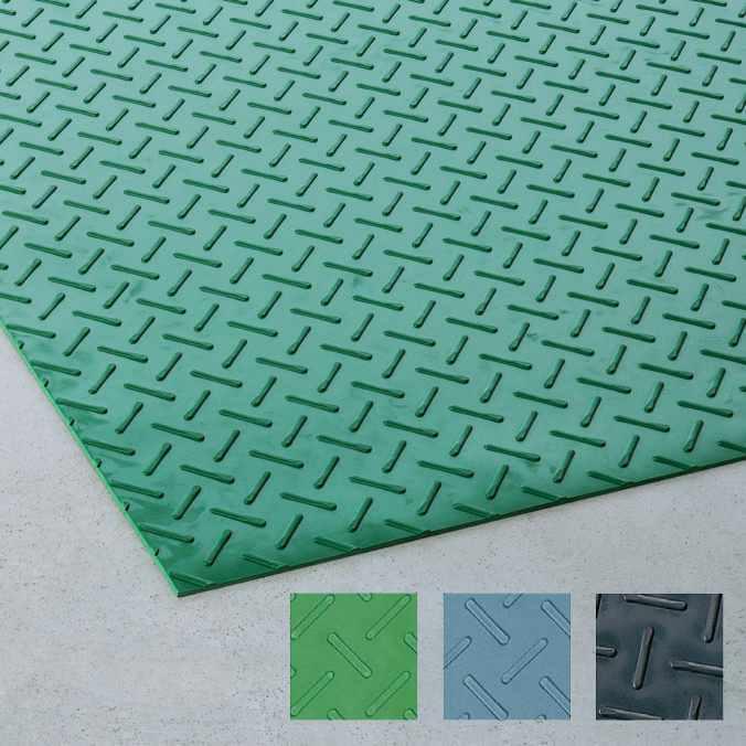 すべり止めマット エスゴムマット 1m×6m テラモト MR-151-180 工場 作業場 通路 スリップ防止